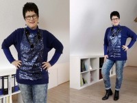 Harmonie in Blau – Outfit mit neuen Boots